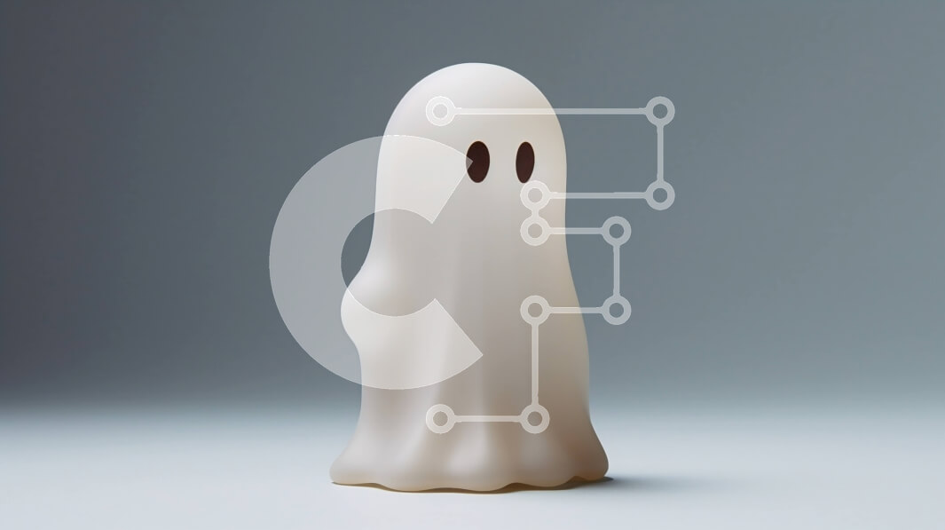 Intra Συλλεκτικό Ξύλινο Παζλ Plywood  4mm - Μικρό λευκό φωτιστικό σε σχήμα φαντάσματος σε γκρι φόντο Σε Ξύλινο Κουτί - Διαστάσεις Puzzle: 10x10 cm – 25 κομμάτια