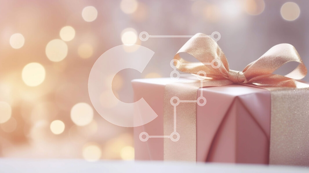 Intra Συλλεκτικό Ξύλινο Παζλ Plywood  4mm - Ροζ Κουτί δώρου με πολύχρωμα φώτα Bokeh Σε Ξύλινο Κουτί - Διαστάσεις Puzzle: 10x10 cm – 25 κομμάτια