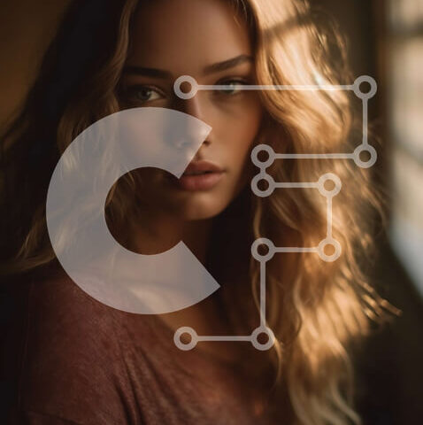 Intra Συλλεκτικό Ξύλινο Παζλ Plywood 4mm - Όμορφη νεαρή γυναίκα που απολαμβάνει θέα στο ηλιοβασίλεμα Σε Ξύλινο Κουτί - Διαστάσεις Puzzle: 10x10 cm – 25 κομμάτια - Image 1