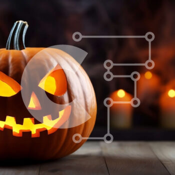 Intra Συλλεκτικό Ξύλινο Παζλ Plywood  4mm - Σκαλιστή κολοκύθα με λαμπερά φώτα Σε Ξύλινο Κουτί - Διαστάσεις Puzzle: 10x10 cm – 25 κομμάτια - Image 1