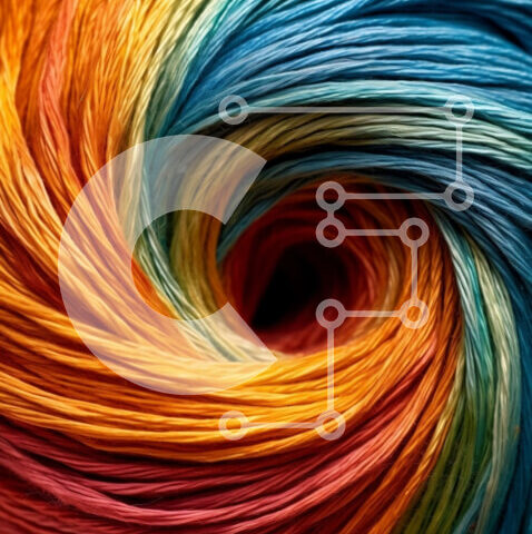 Intra Συλλεκτικό Ξύλινο Παζλ Plywood  4mm - Κοντινή εικόνα μιας μαγευτικής σπείρας νήματος Σε Ξύλινο Κουτί - Διαστάσεις Puzzle: 10x10 cm – 25 κομμάτια - Image 1