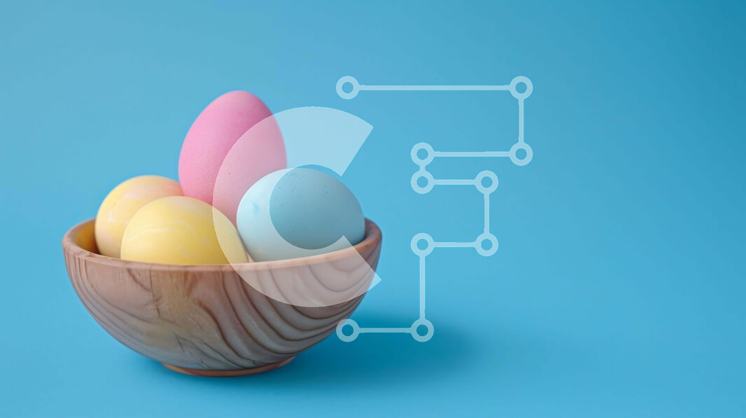 Intra Συλλεκτικό Ξύλινο Παζλ Plywood  4mm - Πολύχρωμα Πασχαλινά αυγά σε ξύλινο μπολ Σε Ξύλινο Κουτί - Διαστάσεις: 10x10 cm – 25 κομμάτια