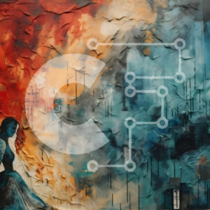 Intra Συλλεκτικό Ξύλινο Παζλ Plywood  4mm - Μυστηριώδης και συναρπαστική εικόνα γυναίκας μπροστά από ζωντανή τοιχογραφία Σε Ξύλινο Κουτί - Διαστάσεις Puzzle: 10x10 cm – 25 κομμάτια