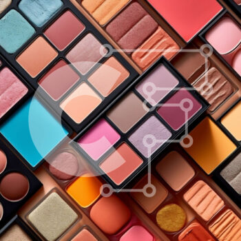 Intra Συλλεκτικό Ξύλινο Παζλ Plywood  4mm - Όμορφη συλλογή προϊόντων μακιγιάζ - σκιές ματιών, ρουζ, κραγιόν και άλλα! Σε Ξύλινο Κουτί - Διαστάσεις Puzzle: 10x10 cm – 25 κομμάτια - Image 1