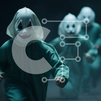 Intra Συλλεκτικό Ξύλινο Παζλ Plywood  4mm - Ομάδα ανθρώπων με κοστούμια Hazmat με φανταστικά πρόσωπα Σε Ξύλινο Κουτί - Διαστάσεις Puzzle: 10x10 cm – 25 κομμάτια - Image 1