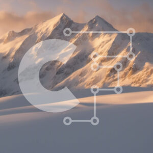 Intra Συλλεκτικό Ξύλινο Παζλ Plywood  4mm - Χιονισμένο βουνό με σκιέρ και σνόουμπορντ Σε Ξύλινο Κουτί - Διαστάσεις: 10x10 cm – 25 κομμάτια