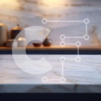 Intra Συλλεκτικό Ξύλινο Παζλ Plywood  4mm - Μαρμάρινος πάγκος κουζίνας με κεριά και φυτά Σε Ξύλινο Κουτί - Διαστάσεις Puzzle: 10x10 cm – 25 κομμάτια - Image 1