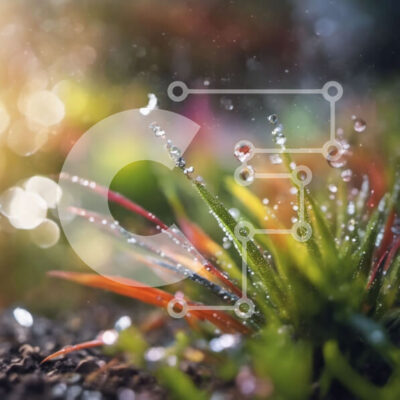 Intra Συλλεκτικό Ξύλινο Παζλ Plywood  4mm - Παχύφυτο με σταγονίδια νερού Σε Ξύλινο Κουτί - Διαστάσεις: 10x10 cm – 25 κομμάτια - Image 1