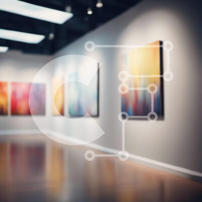 Intra Συλλεκτικό Ξύλινο Παζλ Plywood  4mm - Αφηρημένοι πίνακες ζωγραφικής σε ένα φωτεινό δωμάτιο Σε Ξύλινο Κουτί - Διαστάσεις Puzzle: 10x10 cm – 25 κομμάτια - Image 1