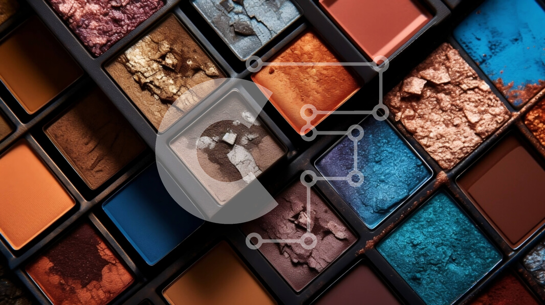 Intra Συλλεκτικό Ξύλινο Παζλ Plywood  4mm - Εκπληκτική κινηματογράφηση σε πρώτο πλάνο από ζωντανές σκιές ματιών που διατάσσονται σε γεωμετρικό μοτίβο Σε Ξύλινο Κουτί - Διαστάσεις Puzzle: 10x10 cm – 25 κομμάτια