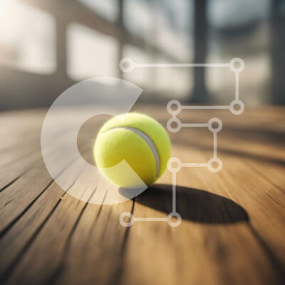 Intra Συλλεκτικό Ξύλινο Παζλ Plywood  4mm - Κίτρινη μπάλα τένις σε ξύλινο τραπέζι με φως του ήλιου Σε Ξύλινο Κουτί - Διαστάσεις Puzzle: 10x10 cm – 25 κομμάτια - Image 1