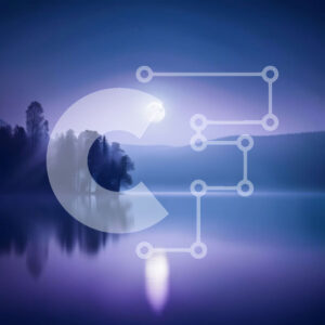 Intra Συλλεκτικό Ξύλινο Παζλ Plywood  4mm - Ειρηνικό νυχτερινό τοπίο με πανσέληνο σε μια λίμνη Σε Ξύλινο Κουτί - Διαστάσεις: 10x10 cm – 25 κομμάτια