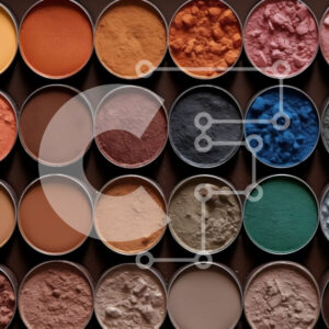 Intra Συλλεκτικό Ξύλινο Παζλ Plywood  4mm - Όμορφη συλλογή από σκιές ματιών σε μια ποικιλία αποχρώσεων Σε Ξύλινο Κουτί - Διαστάσεις Puzzle: 10x10 cm – 25 κομμάτια