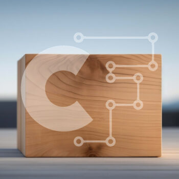 Intra Συλλεκτικό Ξύλινο Παζλ Plywood  4mm - Ξύλινο μπλοκ στο τραπέζι με φόντο μπλε του ουρανού Σε Ξύλινο Κουτί - Διαστάσεις Puzzle: 10x10 cm – 25 κομμάτια - Image 1