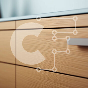 Intra Συλλεκτικό Ξύλινο Παζλ Plywood  4mm - Κοντινό πλάνο ξύλινο ντουλάπι κουζίνας με μοντέρνο σχέδιο Σε Ξύλινο Κουτί - Διαστάσεις Puzzle: 10x10 cm – 25 κομμάτια - Image 1