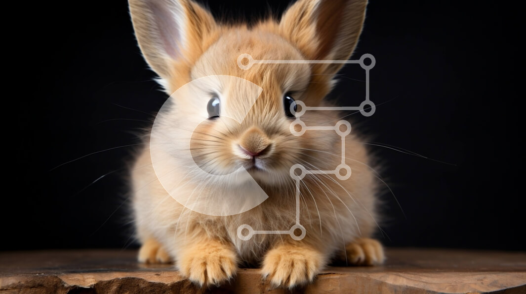 Intra Συλλεκτικό Ξύλινο Παζλ Plywood  4mm - Καφέ κουνέλι που κάθεται σε ξύλινη επιφάνεια Σε Ξύλινο Κουτί - Διαστάσεις: 10x10 cm – 25 κομμάτια