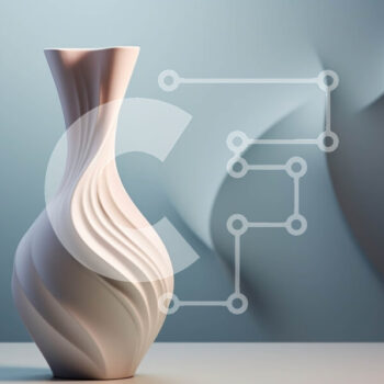 Intra Συλλεκτικό Ξύλινο Παζλ Plywood  4mm - Λευκό βάζο σε τραπέζι με κομψό σχέδιο Σε Ξύλινο Κουτί - Διαστάσεις Puzzle: 10x10 cm – 25 κομμάτια - Image 1