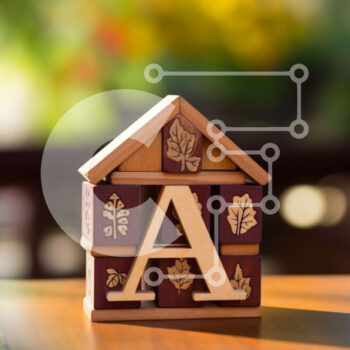 Intra Συλλεκτικό Ξύλινο Παζλ Plywood  4mm - Διακοσμητικό Ξύλινο Σπίτι με σκαλιστό γράμμα Α Σε Ξύλινο Κουτί - Διαστάσεις Puzzle: 10x10 cm – 25 κομμάτια - Image 1