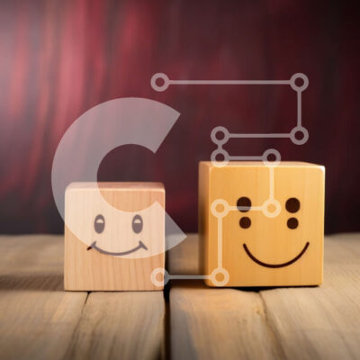 Intra Συλλεκτικό Ξύλινο Παζλ Plywood 4mm - Smiley Faces Ξύλινοι τουβλάκια σε ένα ξύλινο τραπέζι Σε Ξύλινο Κουτί - Διαστάσεις: 10x10 cm – 25 κομμάτια - Image 1