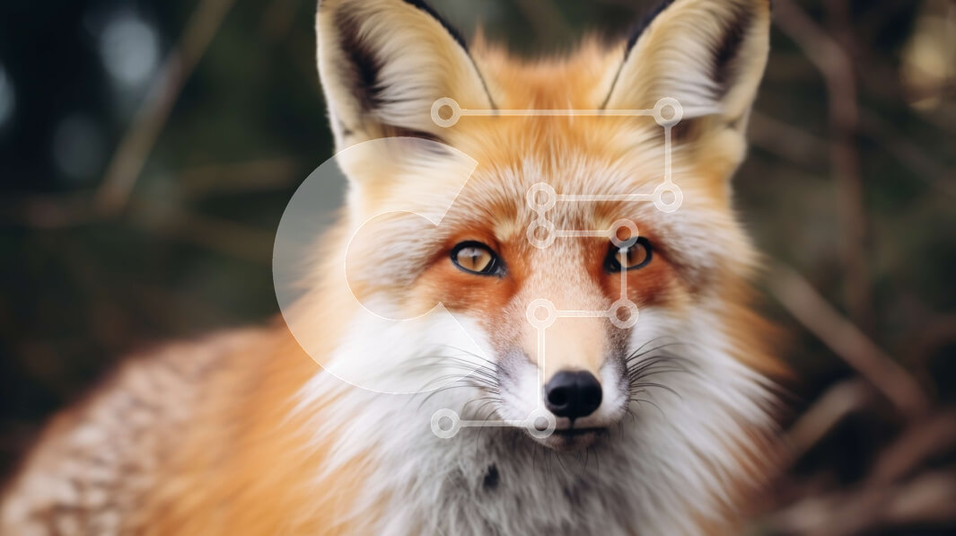 Intra Συλλεκτικό Ξύλινο Παζλ Plywood  4mm - Κόκκινη αλεπού με φωτεινή πορτοκαλί γούνα και θαμνώδη ουρά Σε Ξύλινο Κουτί - Διαστάσεις: 10x10 cm – 25 κομμάτια