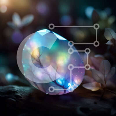 Intra Συλλεκτικό Ξύλινο Παζλ Plywood 4mm - Μαγευτική εικόνα μιας κρυστάλλινης μπάλας που περιβάλλεται από λαμπερή φύση Σε Ξύλινο Κουτί - Διαστάσεις: 10x10 cm – 25 κομμάτια - Image 1