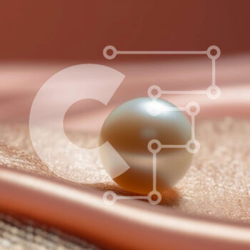 Intra Συλλεκτικό Ξύλινο Παζλ Plywood  4mm - Όμορφη εικόνα ενός μαργαριταριού σε απαλό μπεζ ύφασμα Σε Ξύλινο Κουτί - Διαστάσεις Puzzle: 10x10 cm – 25 κομμάτια - Image 1