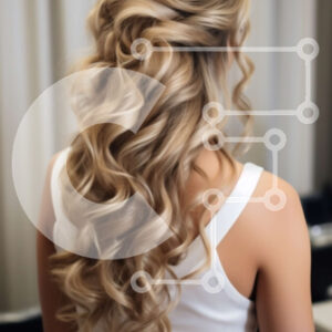 Intra Συλλεκτικό Ξύλινο Παζλ Plywood  4mm - Εκπληκτική εικόνα γυναίκας με λευκό φόρεμα που κρατά μπουκέτο λουλούδια Σε Ξύλινο Κουτί - Διαστάσεις Puzzle: 10x10 cm – 25 κομμάτια