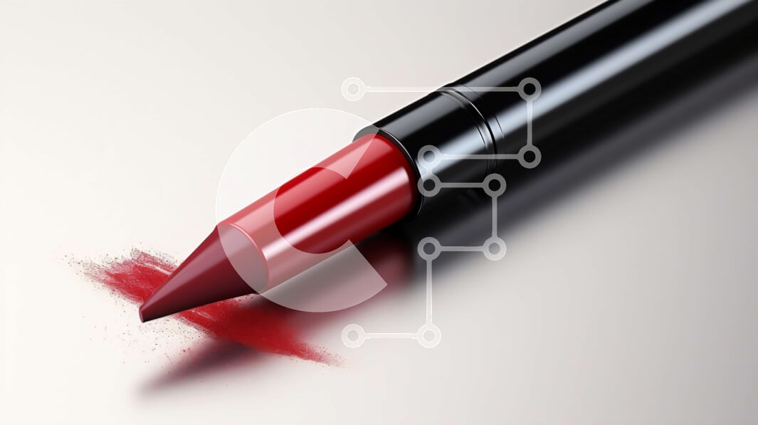 Intra Συλλεκτικό Ξύλινο Παζλ Plywood  4mm - Κόκκινο κραγιόν με τυχαία κόκκινη βαφή Σε Ξύλινο Κουτί - Διαστάσεις Puzzle: 10x10 cm – 25 κομμάτια