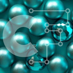 Intra Συλλεκτικό Ξύλινο Παζλ Plywood  4mm - Εκπληκτική φωτογραφία από κοντά με λαμπερά μεταλλικά αυγά σε τιρκουάζ φόντο Σε Ξύλινο Κουτί - Διαστάσεις: 10x10 cm – 25 κομμάτια