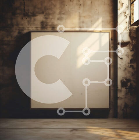 Intra Συλλεκτικό Ξύλινο Παζλ Plywood  4mm - Άδειο δωμάτιο με τοίχους από μπετόν και μεγάλο παράθυρο Σε Ξύλινο Κουτί - Διαστάσεις Puzzle: 10x10 cm – 25 κομμάτια - Image 1