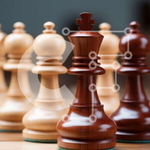 Intra Συλλεκτικό Ξύλινο Παζλ Plywood  4mm - Ξύλινη σκακιέρα με σκάκι Σε Ξύλινο Κουτί - Διαστάσεις Puzzle: 10x10 cm – 25 κομμάτια