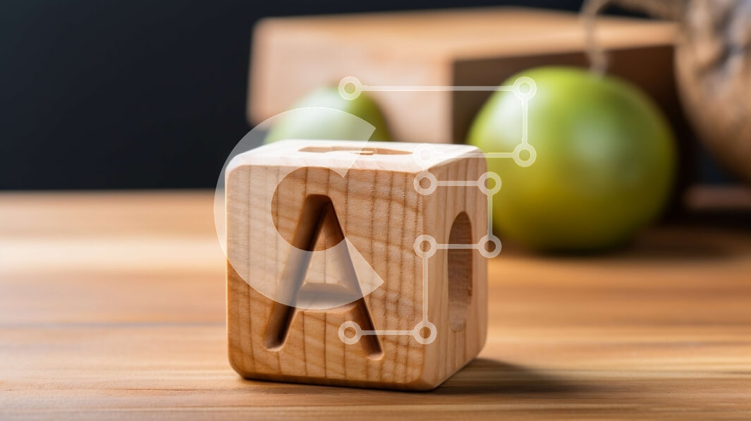 Intra Συλλεκτικό Ξύλινο Παζλ Plywood  4mm - Ξύλινο Μπλοκ με σκαλιστό γράμμα 'α' και μήλα Σε Ξύλινο Κουτί - Διαστάσεις: 10x10 cm – 25 κομμάτια