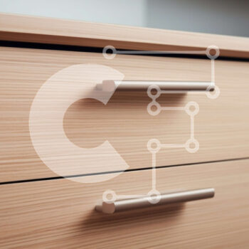 Intra Συλλεκτικό Ξύλινο Παζλ Plywood  4mm - Κοντινό πλάνο μοντέρνας ξύλινης συρταριέρας με έξι συρτάρια Σε Ξύλινο Κουτί - Διαστάσεις Puzzle: 10x10 cm – 25 κομμάτια - Image 1