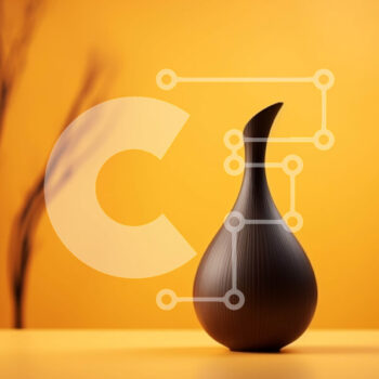 Intra Συλλεκτικό Ξύλινο Παζλ Plywood  4mm - Μαύρο βάζο σε κίτρινη επιφάνεια Σε Ξύλινο Κουτί - Διαστάσεις Puzzle: 10x10 cm – 25 κομμάτια - Image 1