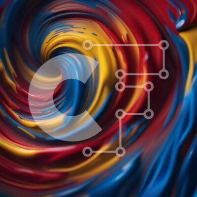 Intra Συλλεκτικό Ξύλινο Παζλ Plywood 4mm - Δυναμική και οπτικά εντυπωσιακή εικόνα μιας πολύχρωμης περιστρεφόμενης δίνης Σε Ξύλινο Κουτί - Διαστάσεις Puzzle: 10x10 cm – 25 κομμάτια - Image 1