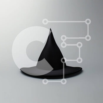 Intra Συλλεκτικό Ξύλινο Παζλ Plywood  4mm - Μαύρο καπέλο μάγισσας σε λευκή επιφάνεια Σε Ξύλινο Κουτί - Διαστάσεις Puzzle: 10x10 cm – 25 κομμάτια - Image 1