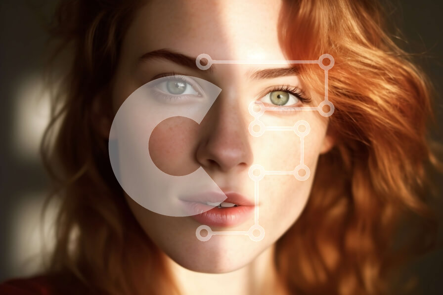 Intra Συλλεκτικό Ξύλινο Παζλ Plywood  4mm - Πορτρέτο μιας νεαρής γυναίκας από κοντά Σε Ξύλινο Κουτί - Διαστάσεις Puzzle: 10x10 cm – 25 κομμάτια