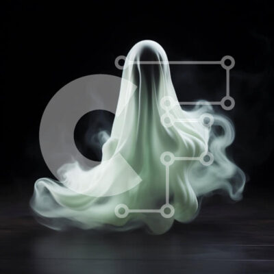 Intra Συλλεκτικό Ξύλινο Παζλ Plywood  4mm - Μυστηριώδες φάντασμα που επιπλέει στον αέρα με καπνό να εκπέμπεται Σε Ξύλινο Κουτί - Διαστάσεις Puzzle: 10x10 cm – 25 κομμάτια - Image 1