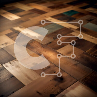 Intra Συλλεκτικό Ξύλινο Παζλ Plywood  4mm - Κοντινό πλάνο με ζεστό και φιλόξενο πάτωμα από ξύλινο ψαροκόκκαλο Σε Ξύλινο Κουτί - Διαστάσεις Puzzle: 10x10 cm – 25 κομμάτια - Image 1