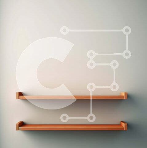 Intra Συλλεκτικό Ξύλινο Παζλ Plywood  4mm - Ξύλινο ράφι με άδεια και κλειστά γεμάτα ράφια Σε Ξύλινο Κουτί - Διαστάσεις Puzzle: 10x10 cm – 25 κομμάτια - Image 1