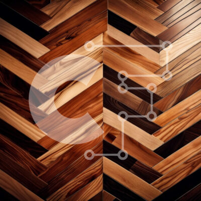 Intra Συλλεκτικό Ξύλινο Παζλ Plywood  4mm - Κομψό ξύλινο δάπεδο ψαροκόκαλο για το εσωτερικό σας σχέδιο Σε Ξύλινο Κουτί - Διαστάσεις Puzzle: 10x10 cm – 25 κομμάτια - Image 1