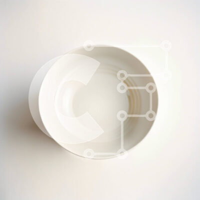 Intra Συλλεκτικό Ξύλινο Παζλ Plywood  4mm - Μινιμαλιστική εικόνα ενός άδειου κεραμικού μπολ σε μια ανοιχτόχρωμη επιφάνεια Σε Ξύλινο Κουτί - Διαστάσεις: 10x10 cm – 25 κομμάτια - Image 1