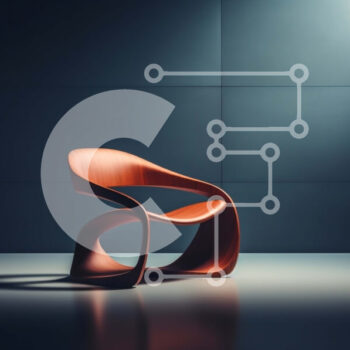 Intra Συλλεκτικό Ξύλινο Παζλ Plywood  4mm - Μοντέρνα πορτοκαλί καρέκλα σε σκοτεινό δωμάτιο με δραματικό φωτισμό Σε Ξύλινο Κουτί - Διαστάσεις Puzzle: 10x10 cm – 25 κομμάτια - Image 1