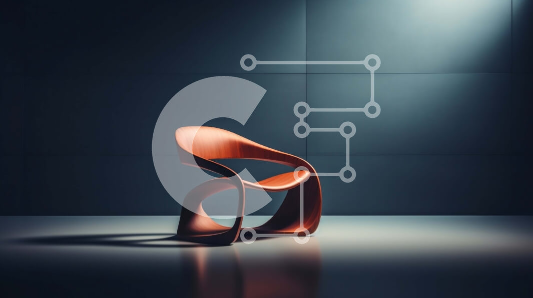 Intra Συλλεκτικό Ξύλινο Παζλ Plywood  4mm - Μοντέρνα πορτοκαλί καρέκλα σε σκοτεινό δωμάτιο με δραματικό φωτισμό Σε Ξύλινο Κουτί - Διαστάσεις Puzzle: 10x10 cm – 25 κομμάτια