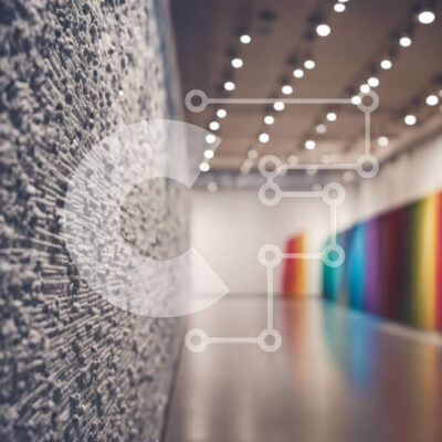 Intra Συλλεκτικό Ξύλινο Παζλ Plywood  4mm - Πολύχρωμο διάδρομος με αφηρημένες ζωγραφιές Σε Ξύλινο Κουτί - Διαστάσεις Puzzle: 10x10 cm – 25 κομμάτια - Image 1