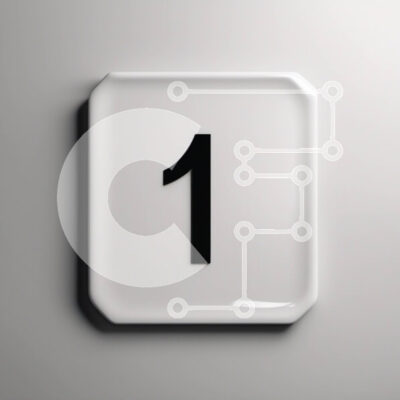 Intra Συλλεκτικό Ξύλινο Παζλ Plywood 4mm - Λευκό τετράγωνο με τον αριθμό 1 Σε Ξύλινο Κουτί - Διαστάσεις Puzzle: 10x10 cm – 25 κομμάτια - Image 1