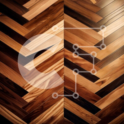 Intra Συλλεκτικό Ξύλινο Παζλ Plywood  4mm - Εκπληκτική κινηματογράφηση σε πρώτο πλάνο ενός καλά συντηρημένου ξύλινου δαπέδου από σκούρο καφέ ψαροκόκκαλο Σε Ξύλινο Κουτί - Διαστάσεις Puzzle: 10x10 cm – 25 κομμάτια - Image 1