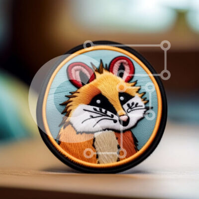 Intra Συλλεκτικό Ξύλινο Παζλ Plywood  4mm - Αξιολάτρευτο κοντινό πλάνο του προσώπου ενός ρακούν με ένα χαμόγελο Σε Ξύλινο Κουτί - Διαστάσεις: 10x10 cm – 25 κομμάτια - Image 1