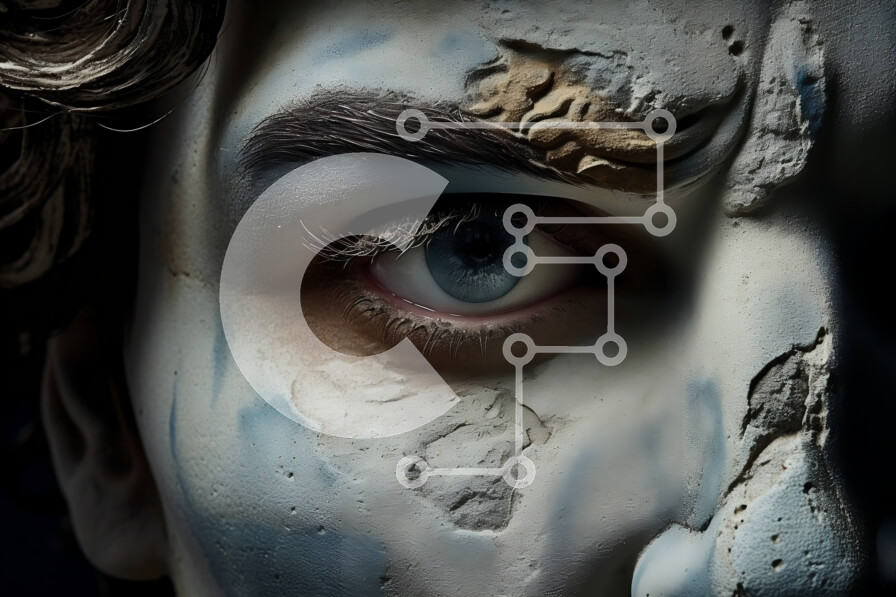 Intra Συλλεκτικό Ξύλινο Παζλ Plywood  4mm - Μοναδικό πορτρέτο ενός ατόμου με ζωγραφισμένο πρόσωπο Σε Ξύλινο Κουτί - Διαστάσεις Puzzle: 10x10 cm – 25 κομμάτια