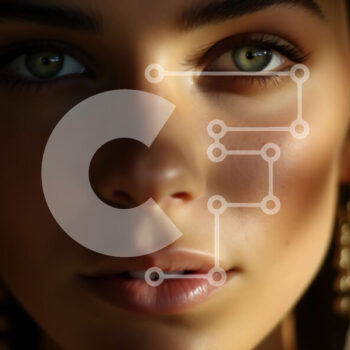 Intra Συλλεκτικό Ξύλινο Παζλ Plywood  4mm - Όμορφη εικόνα γυναίκας με μακριά σγουρά καστανά μαλλιά Σε Ξύλινο Κουτί - Διαστάσεις Puzzle: 10x10 cm – 25 κομμάτια - Image 1